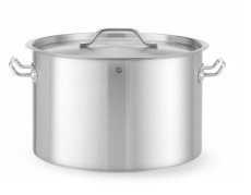 Střední hrnec s poklicí, HENDI, Budget Line, 32L, ⌀400x(H)260mm