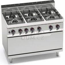 Sporák s troubou Bertos G7F6+T