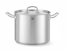 Vysoký hrnec s poklicí, HENDI, Kitchen Line, 9L, ⌀240x(H)200mm