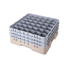 Cambro Koš Camrack 36 pozic, výška sklenice 9 cm - Béžová