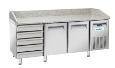 Pizza cooling counter, Arktic, 362L, Stříbrná, 220-240V/210W, 2025x800x(H)1040mm