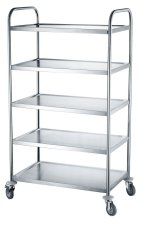 Servírovací vozík s 5 policemi, HENDI, 905x585x(H)1545mm