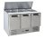 Třídveřový chlazený salátový stůl s odklápěcím víkem, Arktic, 368L, 230V/155W, 1365x700x(H)860mm