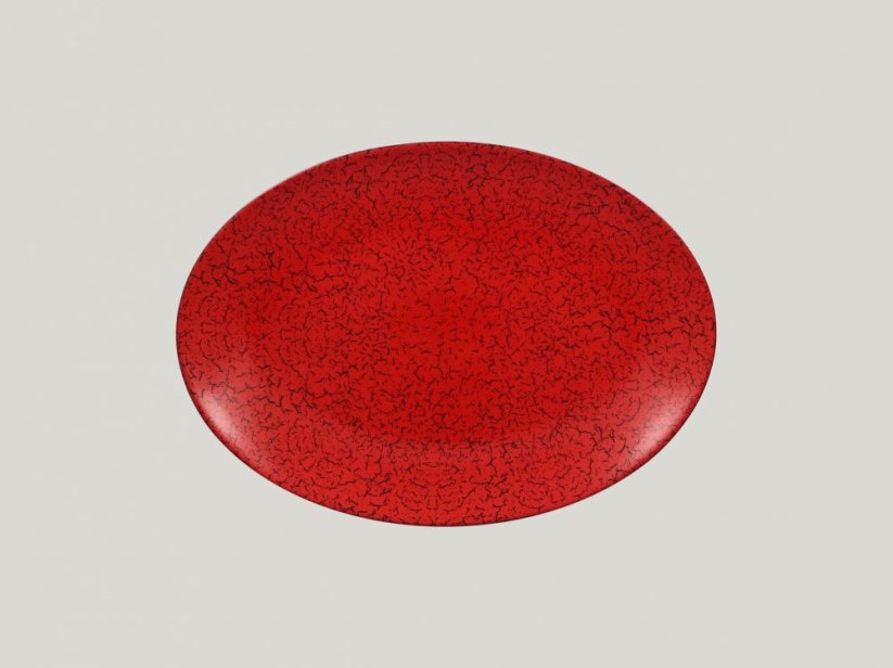 RAK Porcelain RAK Ruby talíř oválný 32 × 23 cm – červená | RAK-RBNNOP32