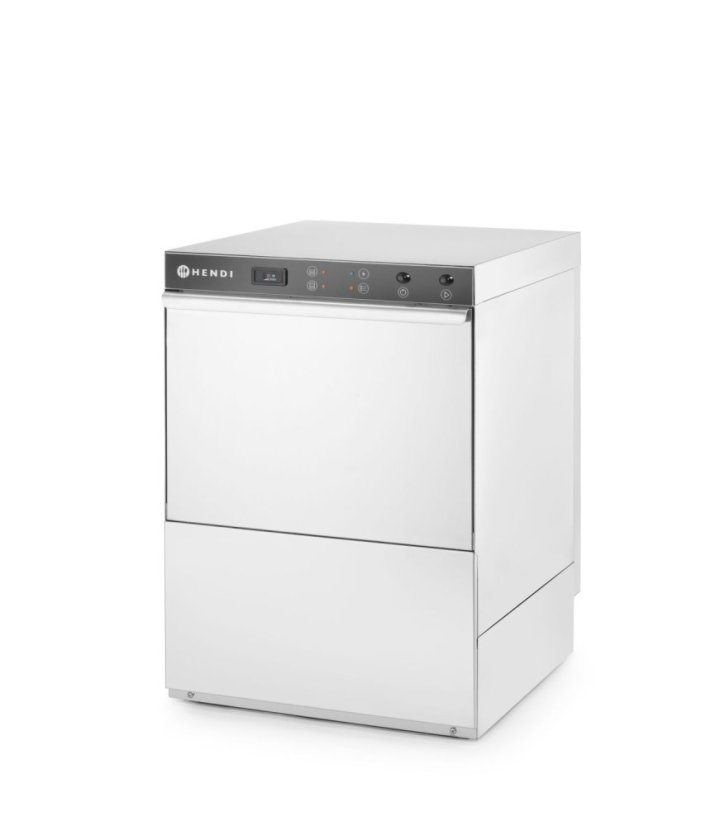 Myčka nádobí K50, HENDI, s dávkovačem mycího prostředku i vypouštěcím čerpadlem, 230V/3600W, 600x570x(H)830mm