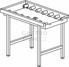 KROMO stůl válečkový s vanou 1100 x 650 x 850 mm