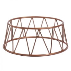 Verlo podstavec kulatý pr. 25 cm, výš. 10 cm, měděný