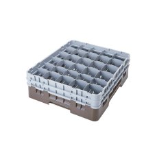Cambro Koš Camrack 30 pozic, výška sklenice 9 cm - Hnědá