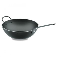 Lacor Pánev WOK 30 cm – modrá ocel