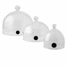 100% Chef Poklop skleněný nízký s ventilem pr. 18,5 cm