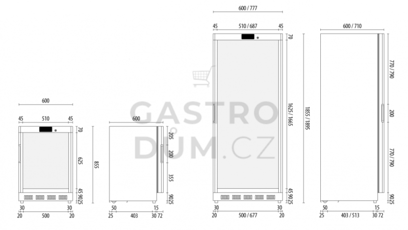 FRIGOPLANET skříň chladící AKD 200RG 140 L lak./sklo