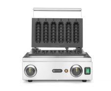 Vaflovač na kukuřičné psíky, HENDI, 230V/1550W, 390x378x(H)229mm