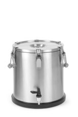 Izolovaný přenosný kontejner – se závitníkem, HENDI, Profi Line, 20L, Stříbrná, ⌀330x(H)360mm