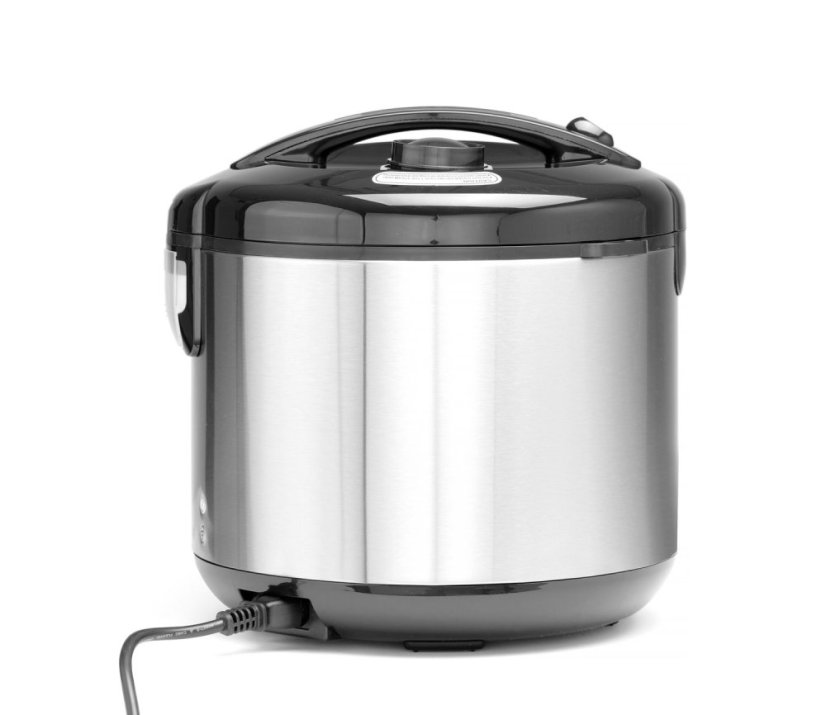 Rýžovar s funkcí vaření v páře, HENDI, Profi Line, 1,8L, 230V/700W, ⌀280x(H)285mm