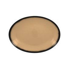 RAK Porcelain RAK Lea talíř mělký, oválný 26 × 19 cm, béžový | RAK-LENNOP26BG