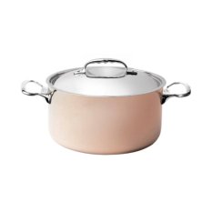 de Buyer Prima Matera hrnec měděný 8 l, pr. 28 cm, výška 13,8 cm