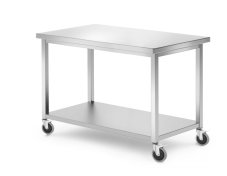 Mobilní stůl, s policí – přišroubovaný, HENDI, Kitchen Line, 1200x600x(H)850mm