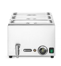 Sada Bain-marie s vypouštěcím kohoutkem Ranger, HENDI, GN 1/1, 230V/1000W, 605x332x(H)242mm