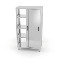 Průchozí skříňka s posuvnými dveřmi – přišroubovaná, HENDI, Kitchen Line, 800x700x(H)1800mm