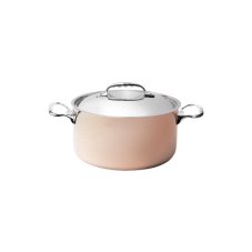 de Buyer Prima Matera hrnec měděný vysoký 5,7 l, pr. 20 cm, výška 18 cm