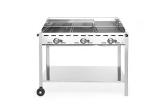 Plynový gril Green Fire 3 hořáky, HENDI, Profi Line, 17,4kW, 1078x612x(H)825mm