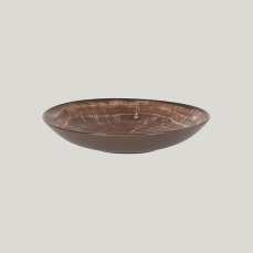 RAK Porcelain RAK Woodart talíř hluboký pr. 23 cm – tmavě hnědá | RAK-WDBUBC23OB