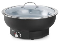 Elektrický chafing Tesino, HENDI, Kitchen Line, 6,8L, 230V/500W, ⌀405x(H)240mm