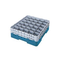 Cambro Koš Camrack 30 pozic, výška sklenice 9 cm - Tyrkysová