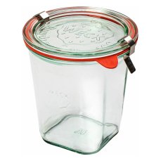Zavařovací sklenice WECK Quadro 545 ml, set 6 ks