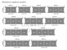 Edenox regálová police S-96-G