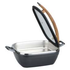 TOMGAST Chafing Artisan s dřevěnou rukojeti, 460 × 280 × 206 mm, 4,5 l