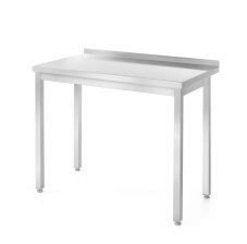 Stůl sezadní deskou – šroubovaný, hloubka 600 mm, HENDI, Profi Line, 1200x600x(H)850mm