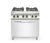 Plynový sporák se 4 hořáky a konvektomatem GN 1/1, HENDI, Kitchen Line, 230V/3000W, 19kW, 800x722x(H)900mm