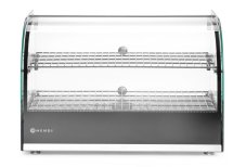 Vitrína ohřívací nastavitelná, HENDI, dvě patra, Černá, 220-240V/800W, 554x376x(H)376mm