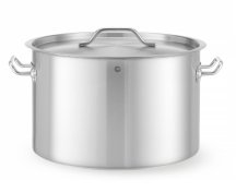 Střední hrnec s poklicí, HENDI, Budget Line, 32L, ⌀400x(H)260mm