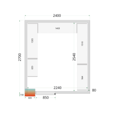 TEFCOLD CR 240x270x220 WD