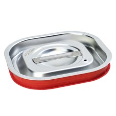 TOMGAST Víko se silikonovým těsněním na gastronádoby Standard bez úchytů GN 1/6