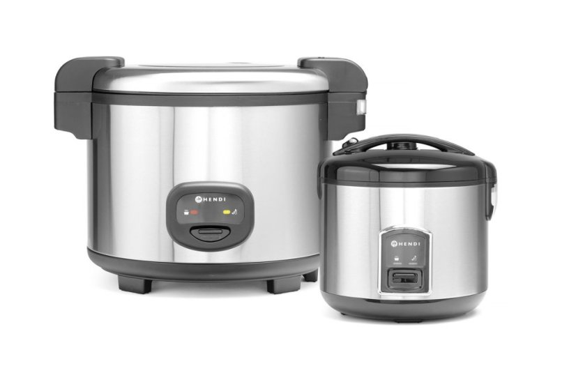Rýžovar s funkcí vaření v páře, HENDI, Profi Line, 1,8L, 230V/700W, ⌀280x(H)285mm