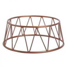 Verlo podstavec kulatý pr. 25 cm, výš. 10 cm, měděný