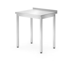 Stůl se zadní deskou – šroubovaný, hloubka 600 mm, HENDI, Profi Line, 800x600x(H)850mm