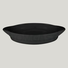 RAK Porcelain RAK Chef's Fusion pekáč oválný 37,2 × 25 cm, černý | RAK-CFOD44BKBD