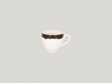 RAK Porcelain RAK Woodart šálek na kávu 28 cl – tmavě hnědá | RAK-WDCLCU28OB