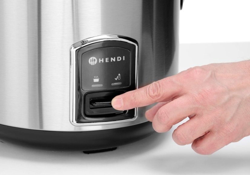 Rýžovar s funkcí vaření v páře, HENDI, Profi Line, 1,8L, 230V/700W, ⌀280x(H)285mm