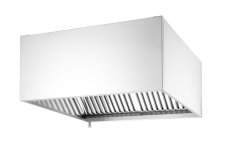 Odsavač par připevněný na stěnu - přišroubovaný, HENDI, Stříbrná, 1005x1000x(H)450mm, Obdélníkové
